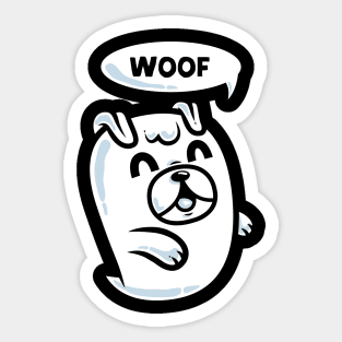 Dog Ghost Sticker